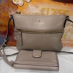 Kate Spade Taupe Crossbody Bag